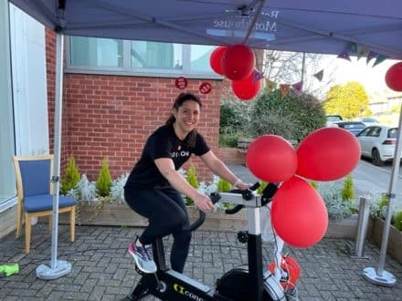 Carly Maltby, Negotiator. Haywards Heath Red Nose Day Cycle Challenge 