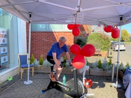 Leo Hickish, Chairman. Haywards Heath Red Nose Day Cycle Challenge