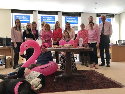 Batcheller Monkhouse supporting Breast Cancer Now's Wear it Pink Event 2022